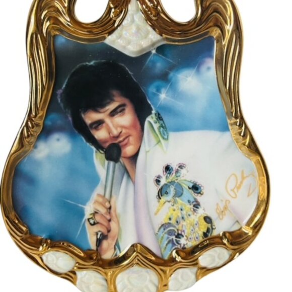 Elvis Presley Plate The Bradford Exchange 1974 Guitar Entertainer Vegas Legend - Picture 1 of 10
